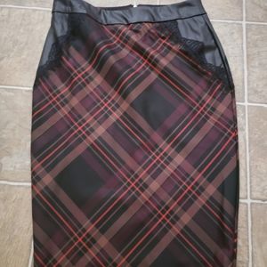 Plaid Pencil Skirt, 8
